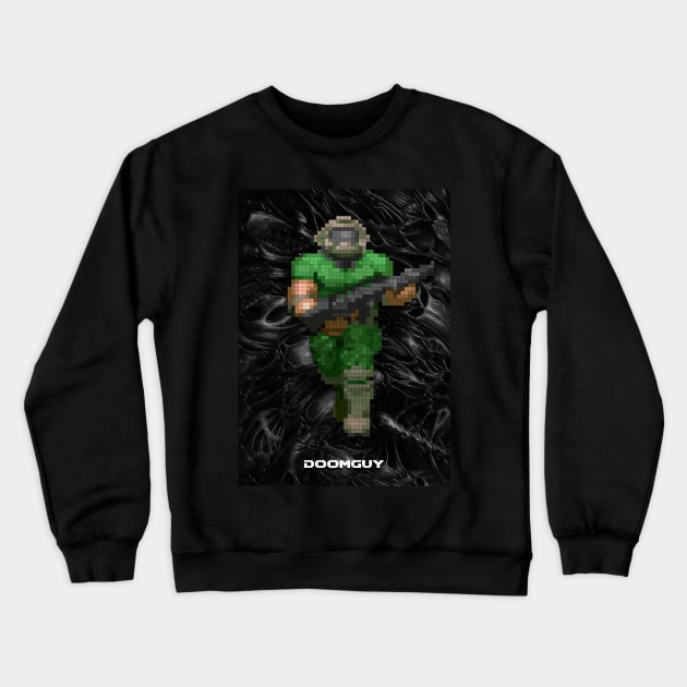 Doomguy Crewneck Sweatshirt by Beegeedoubleyou